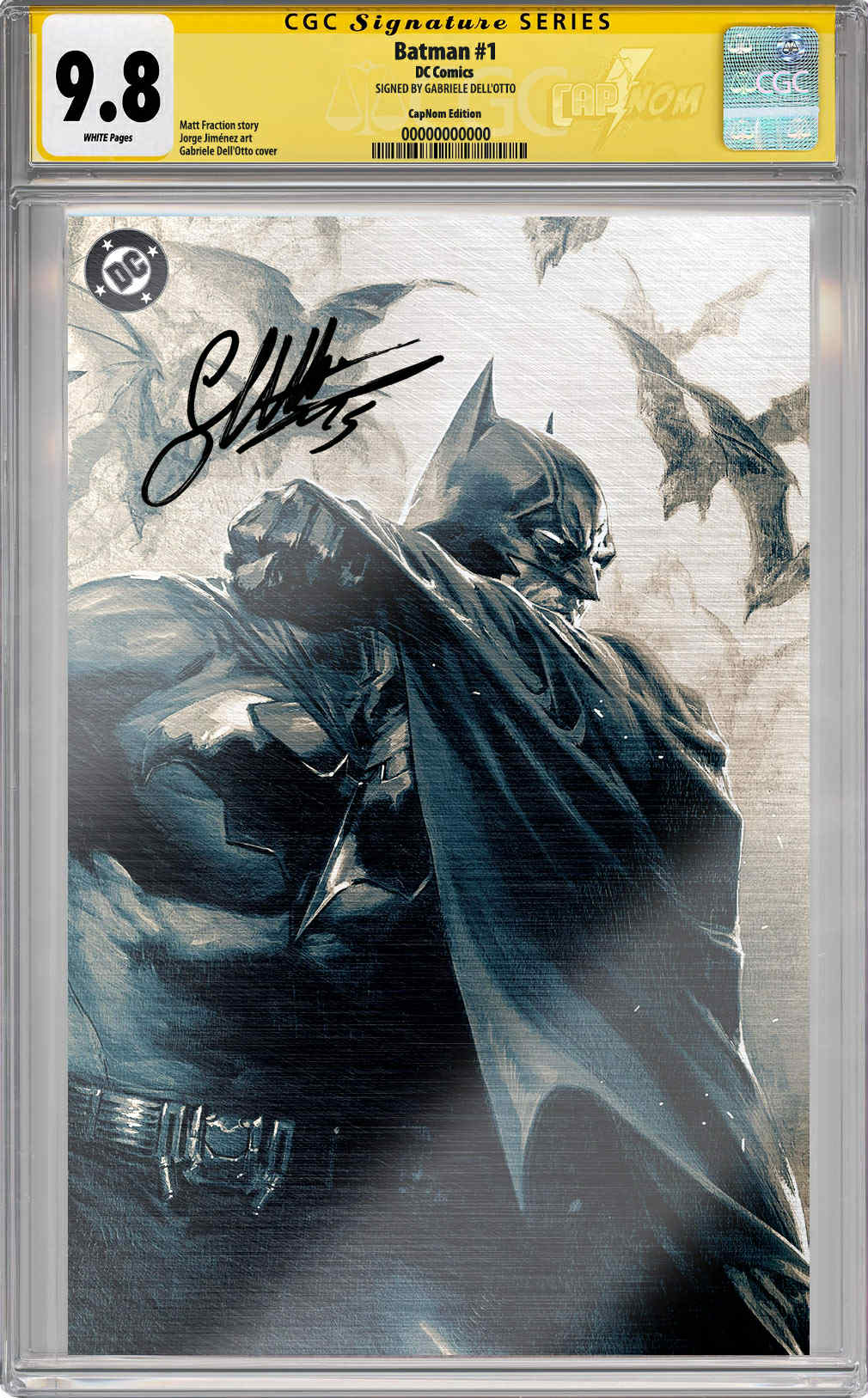 NYCC EXCLUSIVE BATMAN #1 GUARANTEED CGC 9.8 SS Signed by Dell Otto
