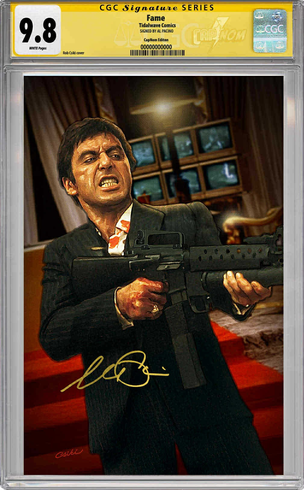NYCC EXCLUSIVE FAME: AL PACINO “SCARFACE” GUARANTEED CGC 9.8 SS Signed by Al Pacino