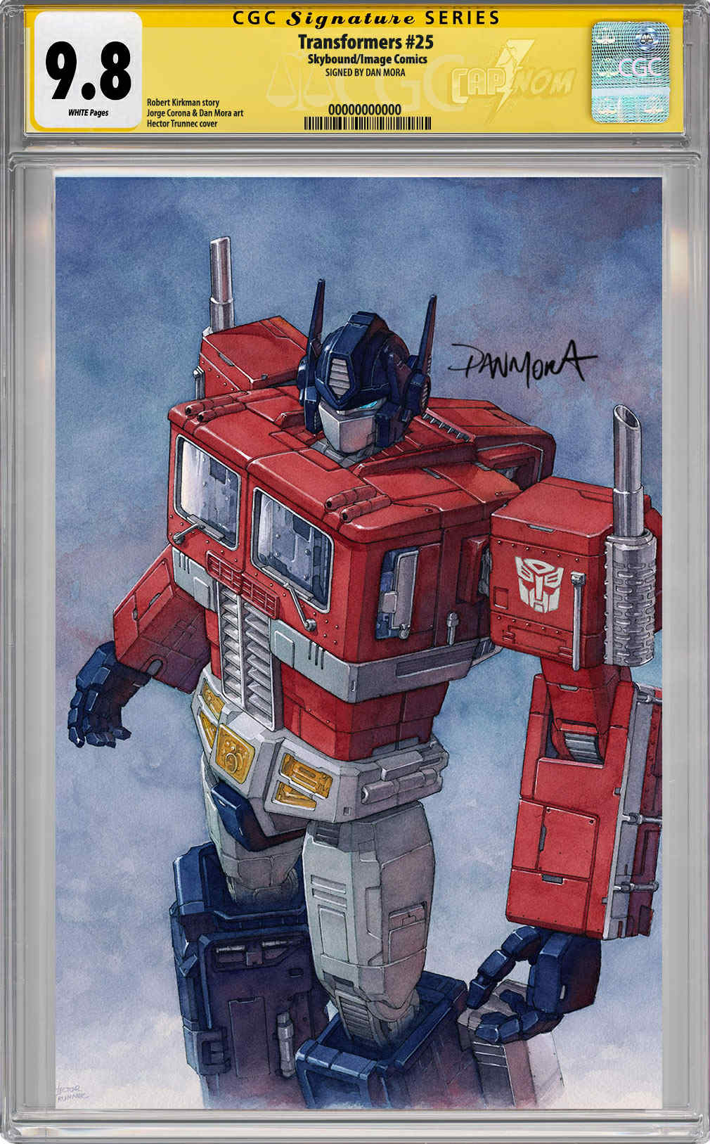 NYCC EXCLUSIVE TRANSFORMERS #25 GUARANTEED CGC 9.8 SS Signed Dan Mora