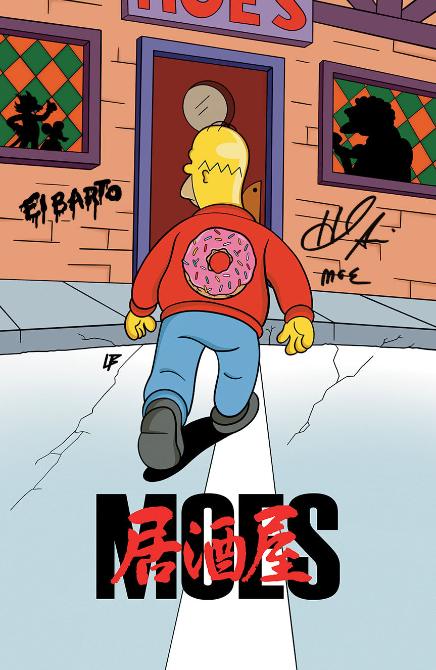 Steel City Con Exclusive Fame: Matt Groening “Gotta Go to Moe’s” Cover by Lloyd Bailey Ultimate Spot Foil Signed by Hank Azaria