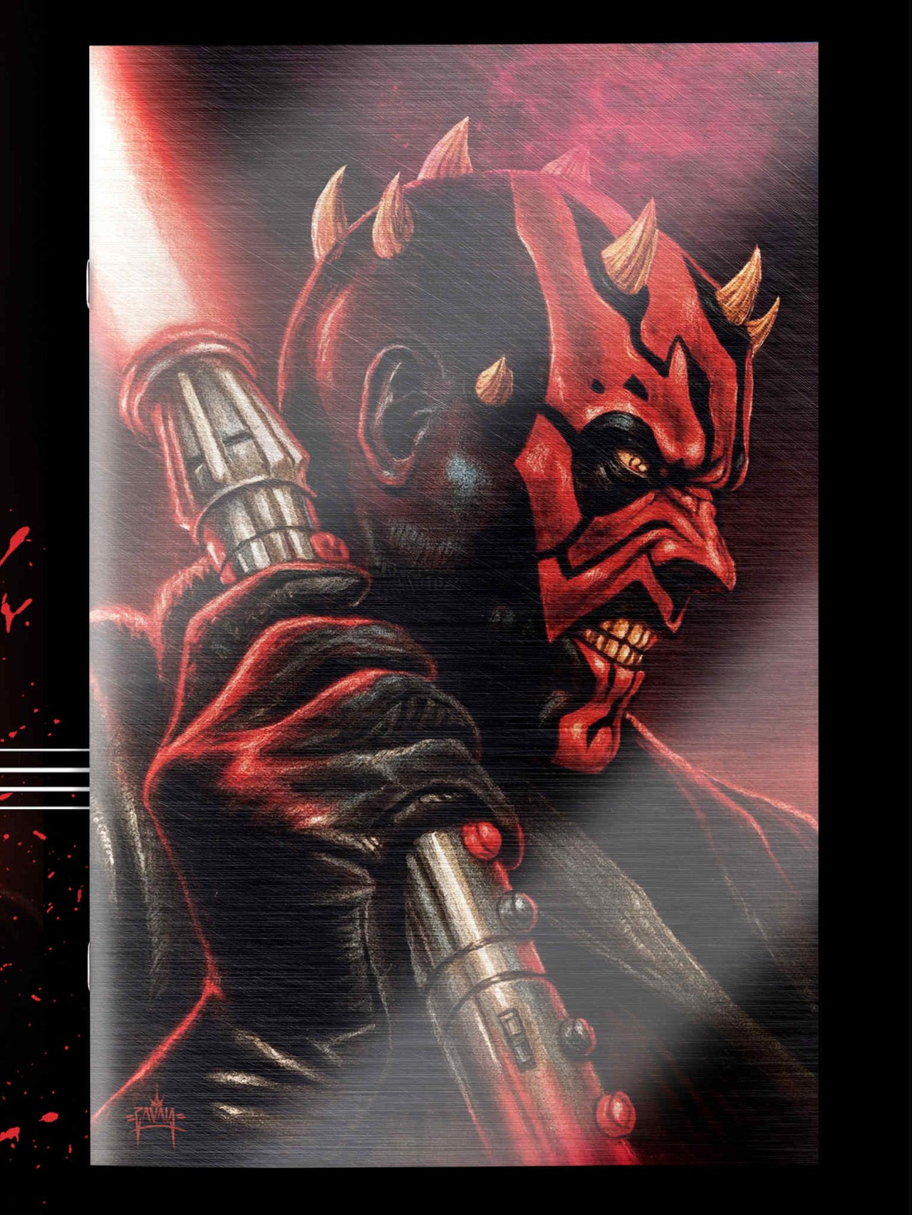 STEEL CITY CON EXCLUSIVE FAME: GEORGE LUCAS “Better Call Maul” Cover by Martin Zavala Ultimate Spot Foil Signed by Ray Park