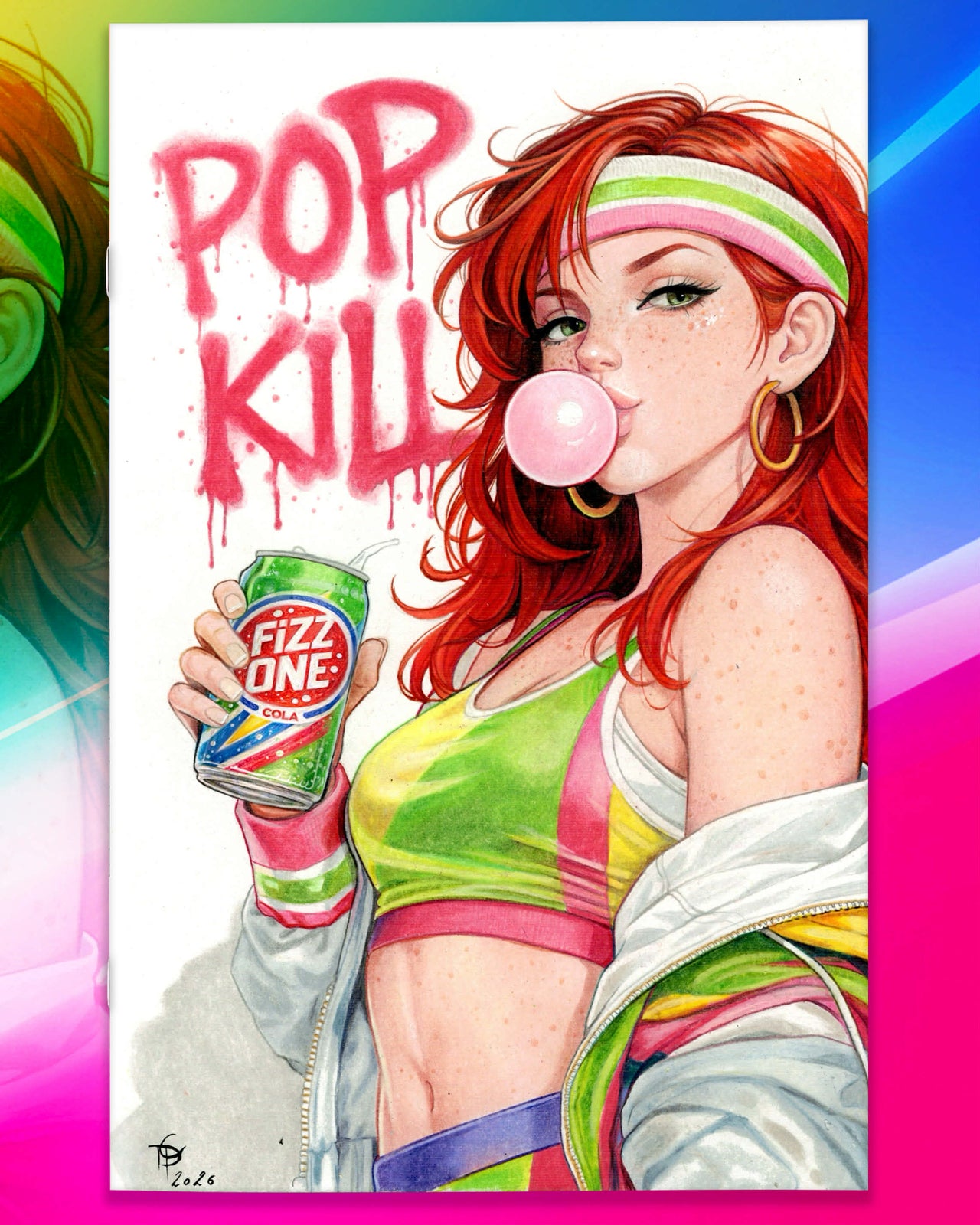 POP KILL #1 VIRGIN COVER BY THAIS CAMPOS DELMANTO “IN LIVING COLOR”