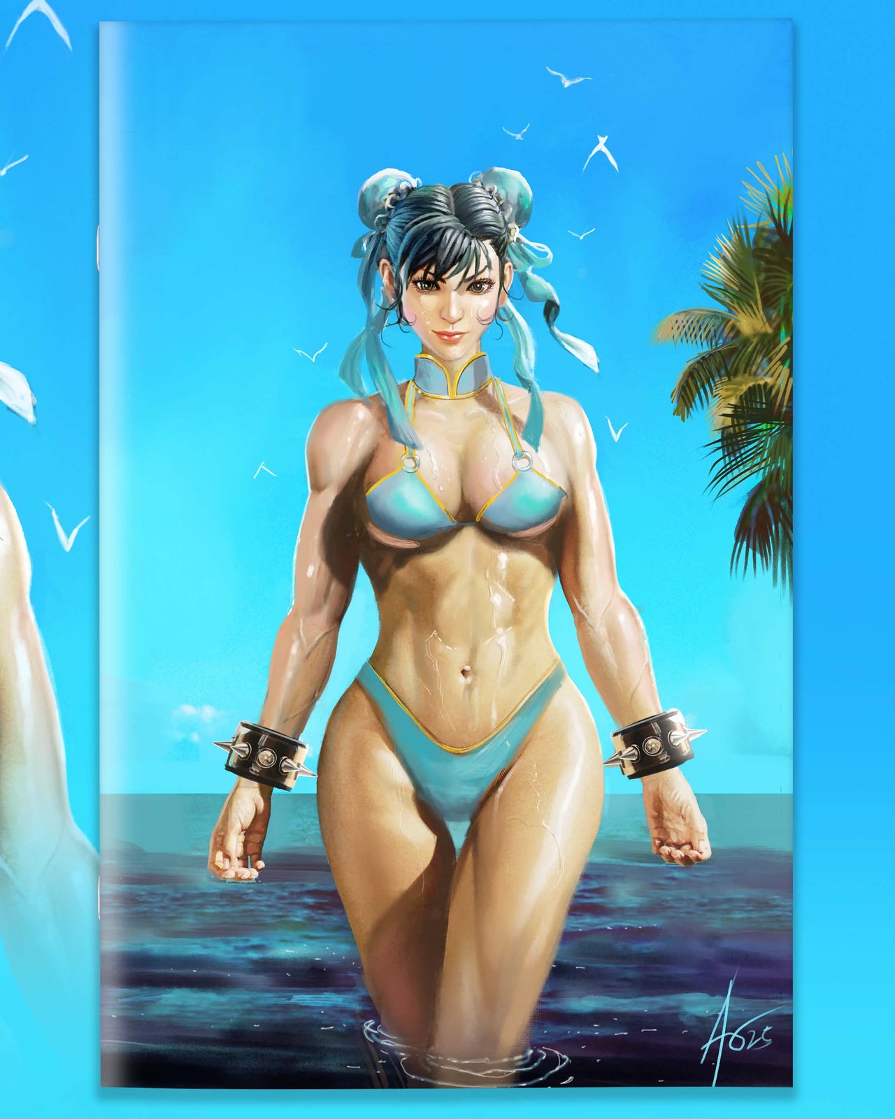 SWIMSUIT STREET FIGHTER 2025 CHUN LI VIRGIN COVER BY RUDY AO “KIM-K”