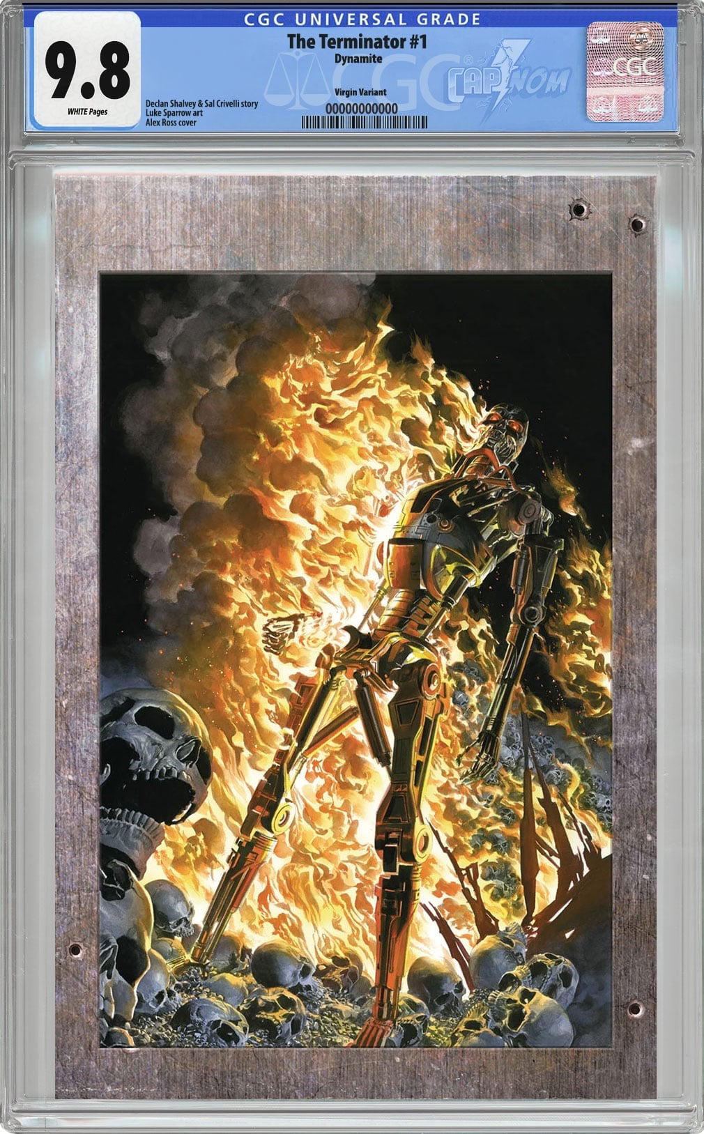 TRMINATOR #1 1:40 COVER BY ALEX ROSS CGC 9.8 BLUE LABEL