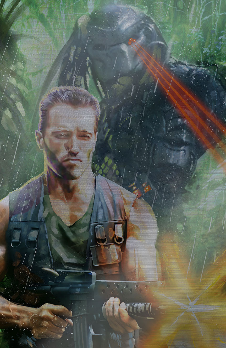 FAME: ARNOLD SCHWARZENEGGER "PREDATOR" ULTIMATE SPOT FOIL EDITION C2E2 EXCLUSIVE