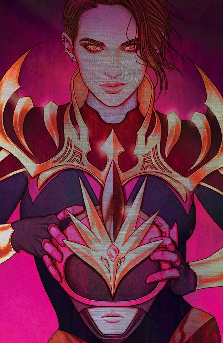 POWER RANGERS: THE COINLESS #1 METAL COVER BY JENNY FRISON