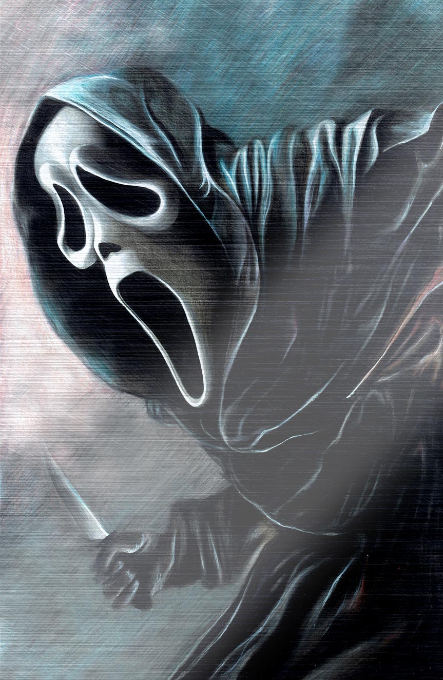 TRIBUTE:WES CRAVEN "GHOSTFACE KILLA" VIRGIN ULTIMATE SPOT FOIL COVER BY WIL SHRIKE SDCC EXCLUSIVE
