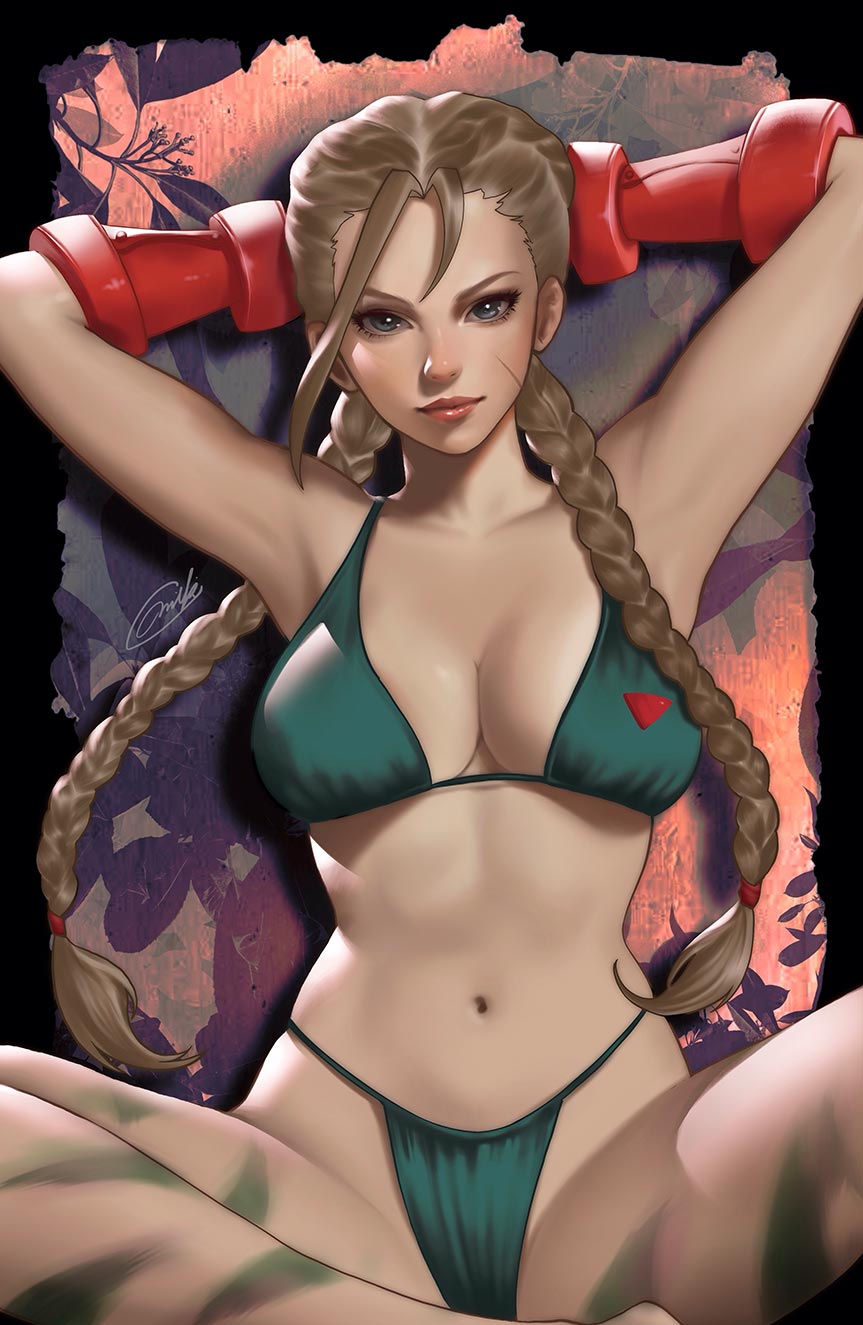 STREET FIGHTER SWIMSUIT 24' "CAMMY" VIRGIN COVER BY MIKI OKAZAKI SDCC EXCLUSIVE