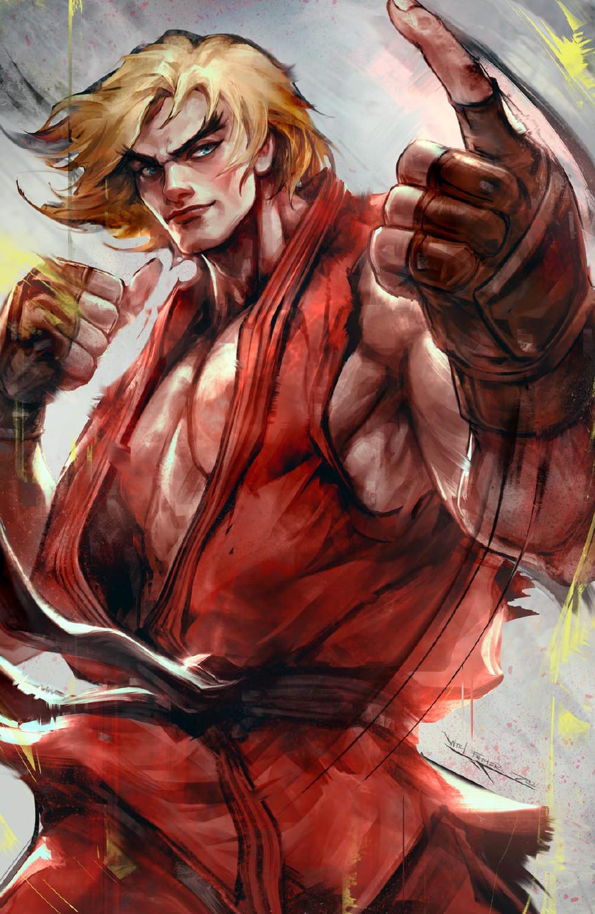 STREET FIGHTER #1 "KEN" VIRGIN COVER BY IVAN TAO SDCC SECRET DROP