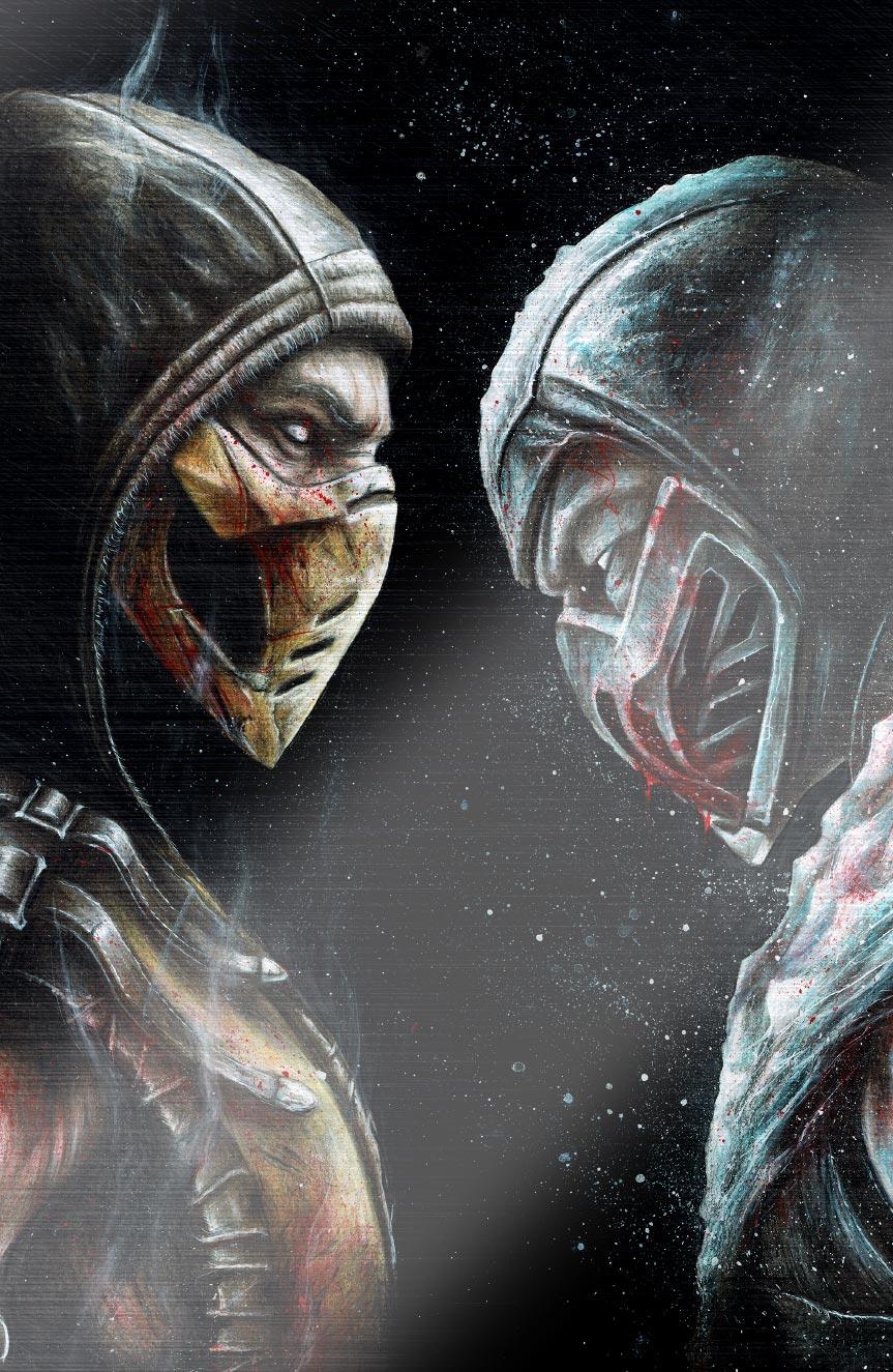 FAME: ED BOON MORTAL KOMBAT "FACE OFF" ULTIMATE SPOT FOIL COVER BY WIL SHRIKE SDCC EXCLUSIVE