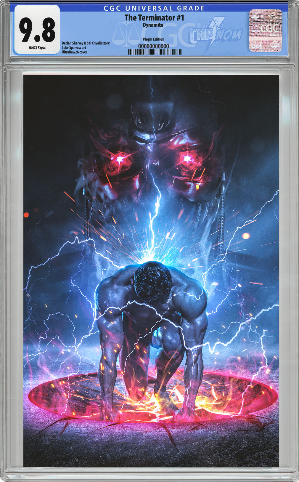 TERMINATOR #1 NYCC EXCLUSIVE VIRGIN COVER BY ULTRARAW CGC 9.8 BLUE LABEL