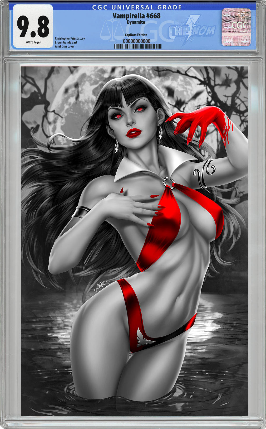 VAMPIRELLA #668 C2E2 Exclusive Color Splash Virgin CGC 9.8 BLUE LABEL by Ariel Diaz