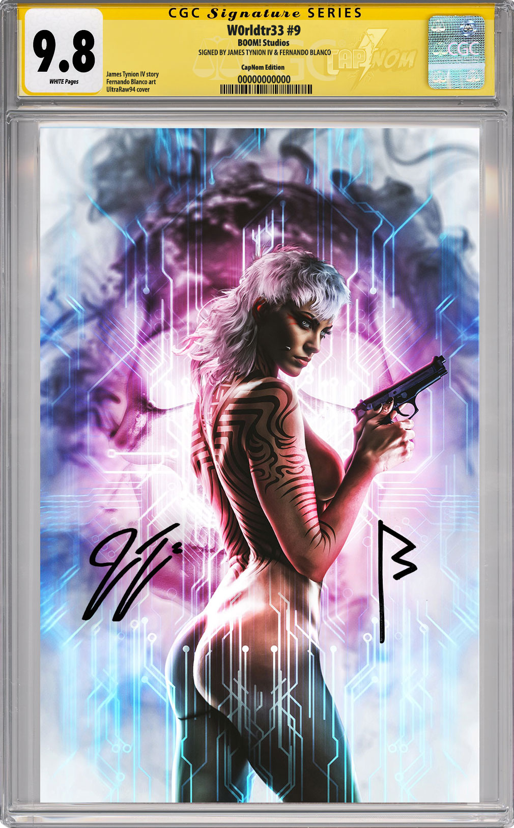 W0RLDTR33 #9 C2E2 Exclusive Virgin Cover "PORTAL" CGC SS 9.8 SIGNED by TYNION & BLANCO