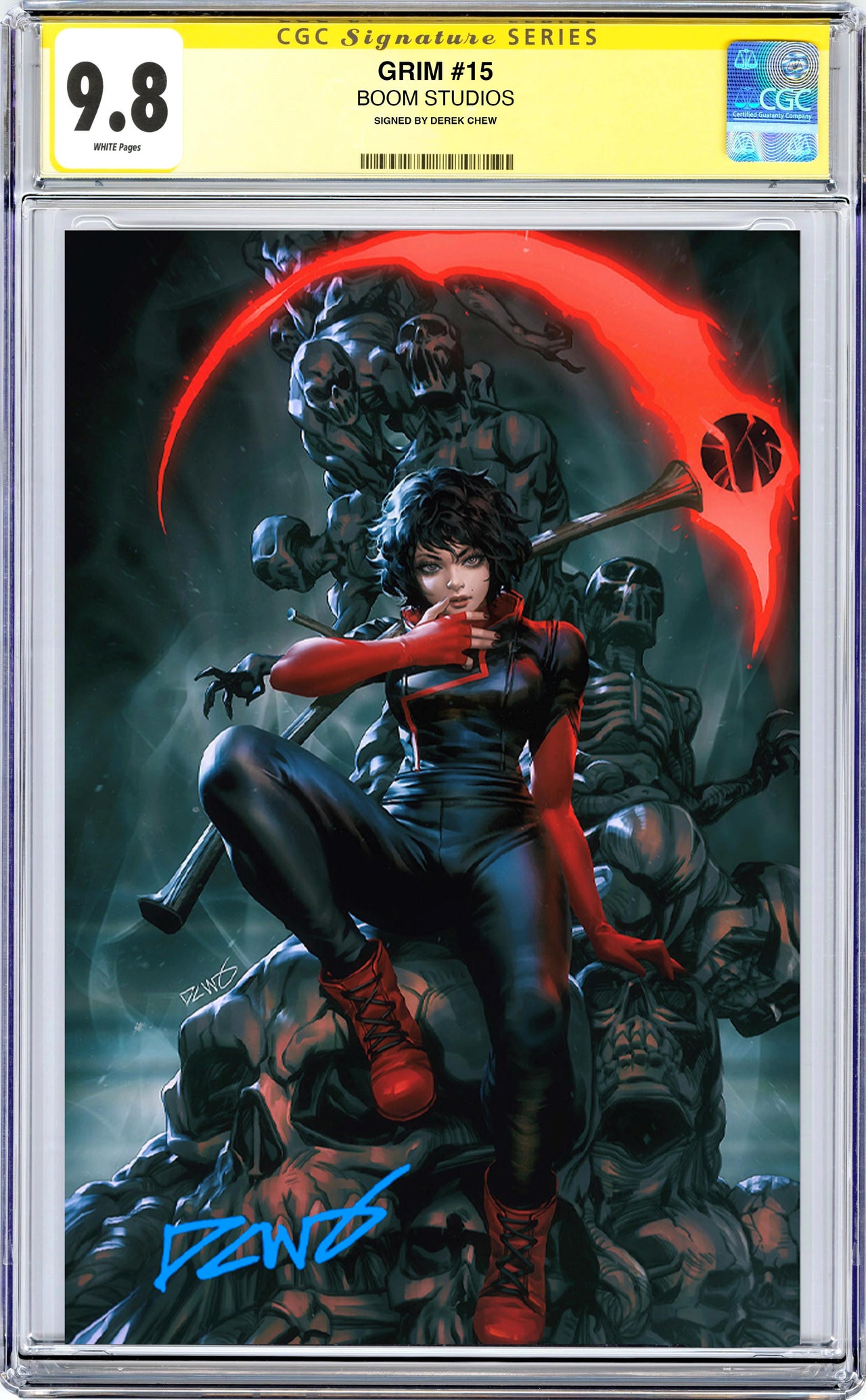 Grim #15 CGC SS 9.8 Megacon Exclusive Virgin Cover Signed by Derrick Chew