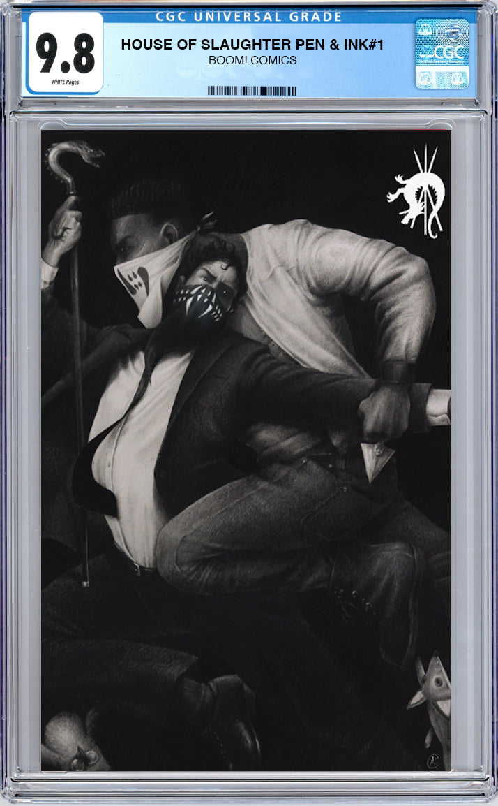 House oF Slaughter Pen & Ink #1 CGC 9.8 Blue Label Megacon Exclusive Virgin Cover by Andrew K. Currey