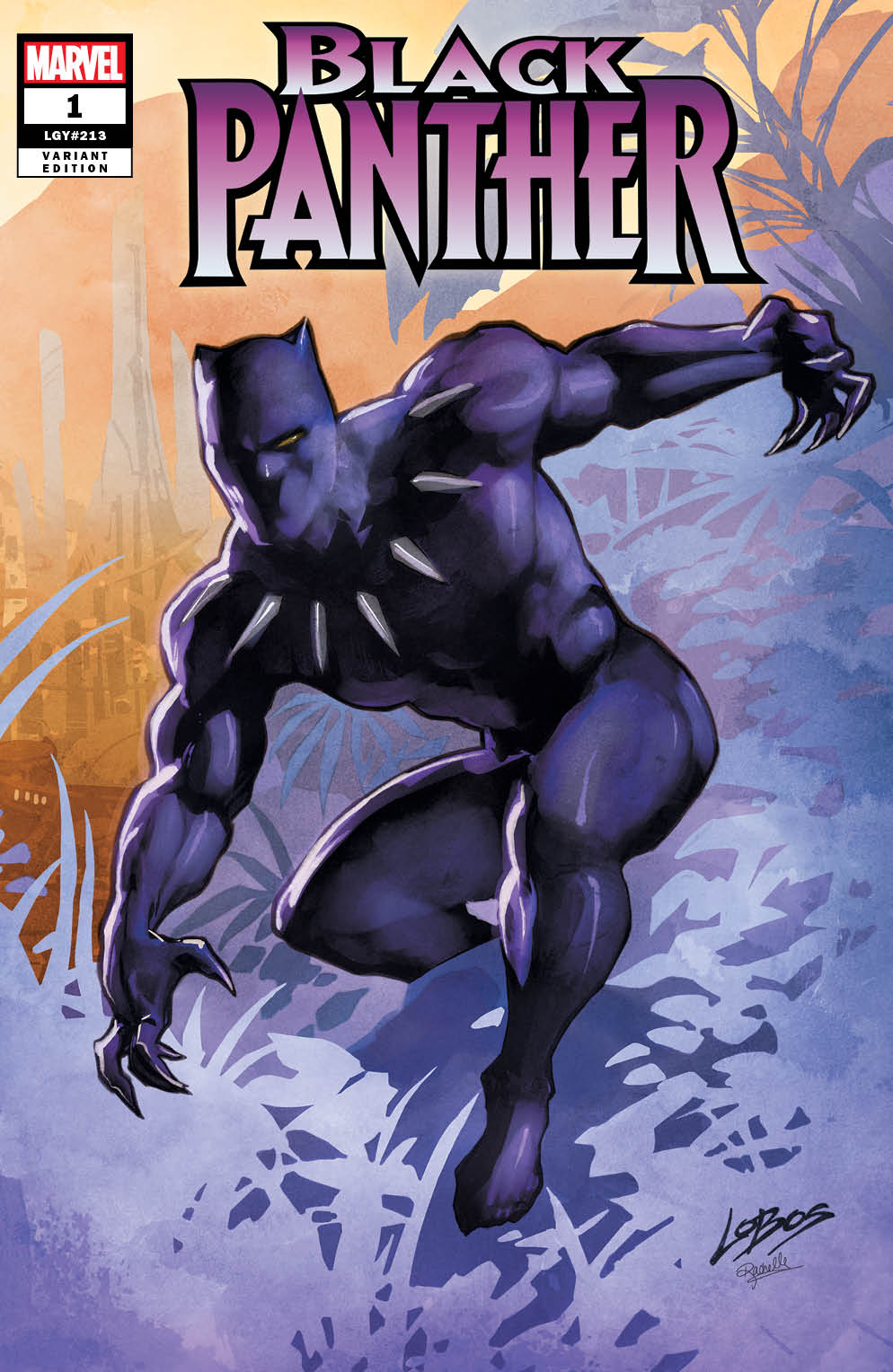 BLACK PANTHER #1 TRADE & VIRGIN SET COVER BY PABLO VILLALOBOS