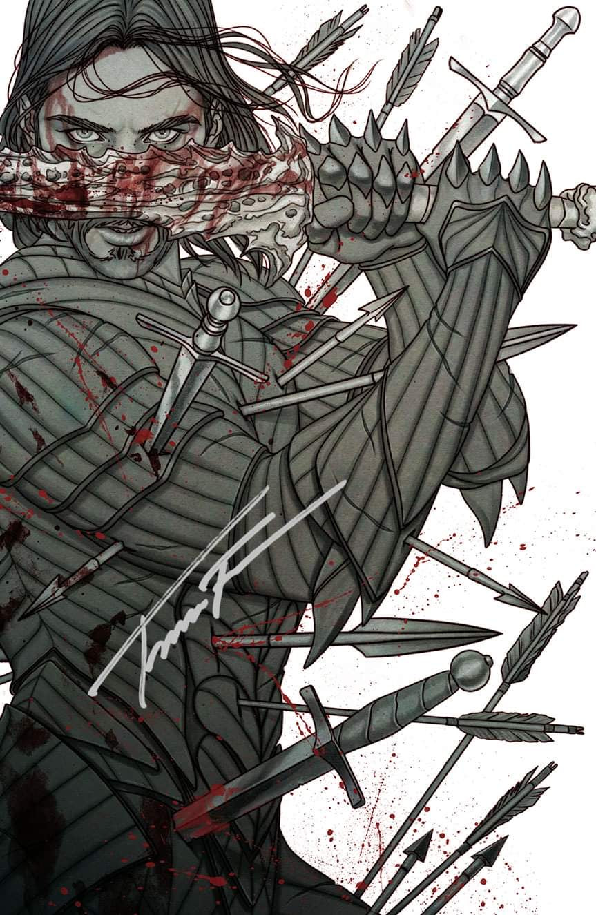 BRZRKR: POETRY OF MADNESS #1 SDCC EXCLUSIVE SIGNED BY JENNY FRISON