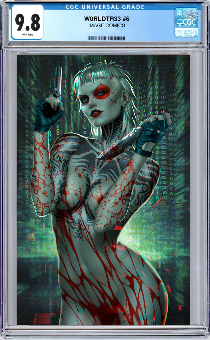 W0rldtr33 #6 CGC 9.8 Blue Label Megacon Exclusive Virgin Cover by Ariel Diaz