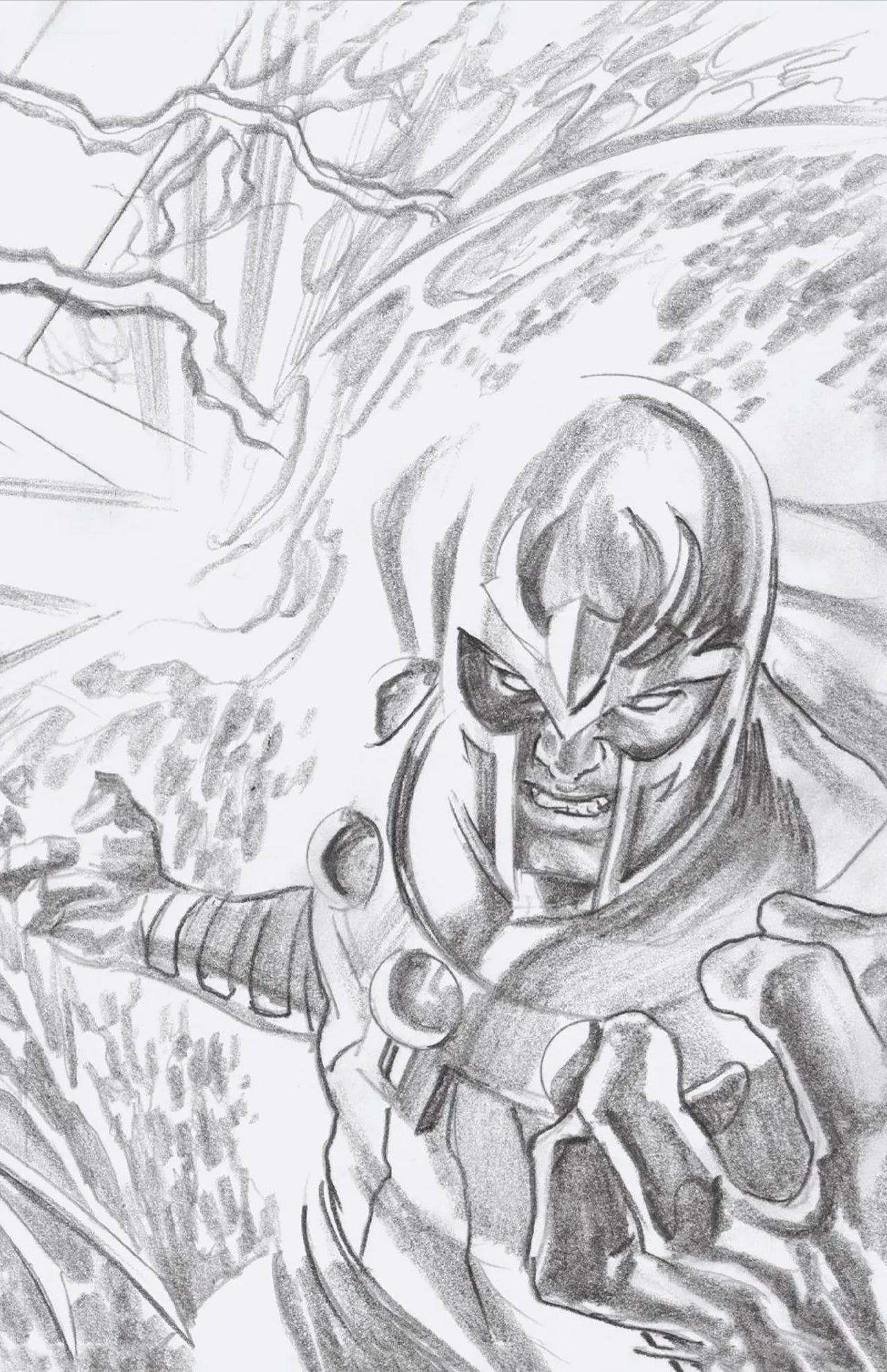 X-MEN #26 1:100 ALEX ROSS SKETCH CONNECTING COVER