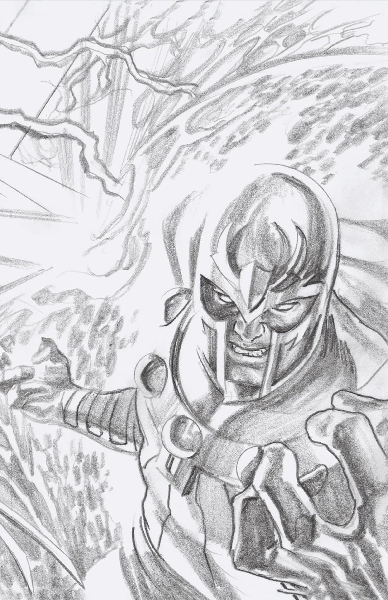 X-MEN #26 1:100 ALEX ROSS SKETCH CONNECTING COVER