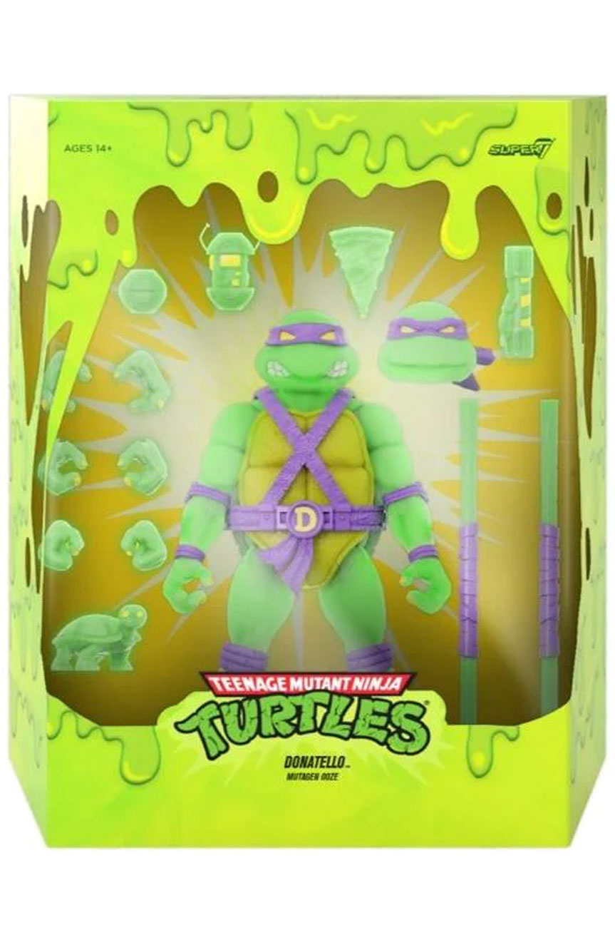 TMNT ULTIMATES DONATELLO MUTAGEN OOZE GLOW IN THE DARK FIGURE