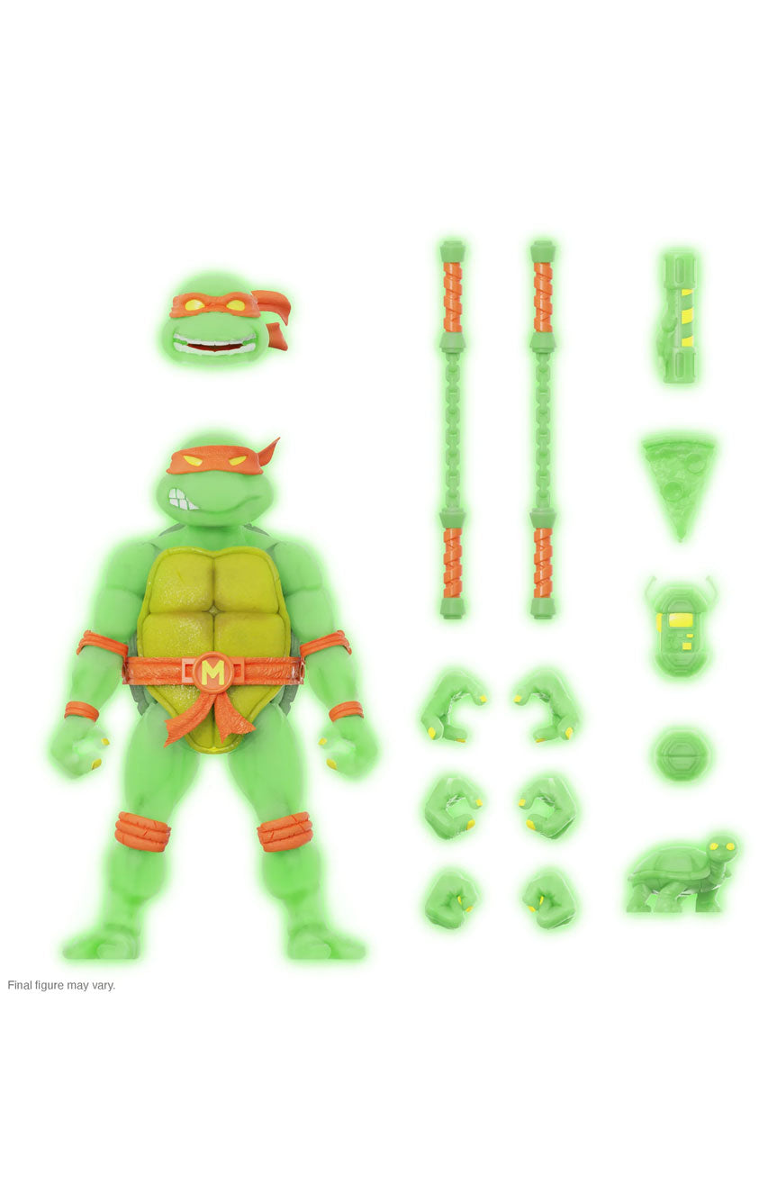 TMNT ULTIMATES MUTAGEN OOZE GLOW IN THE DARK 4 FIGURE SET